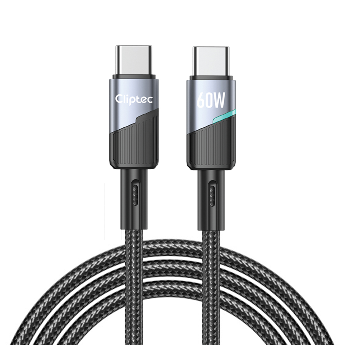 CLIPTEC MCC214CC60 TYPE-C TO TYPE-C POWER AUTO-CUT FAST CHARGING