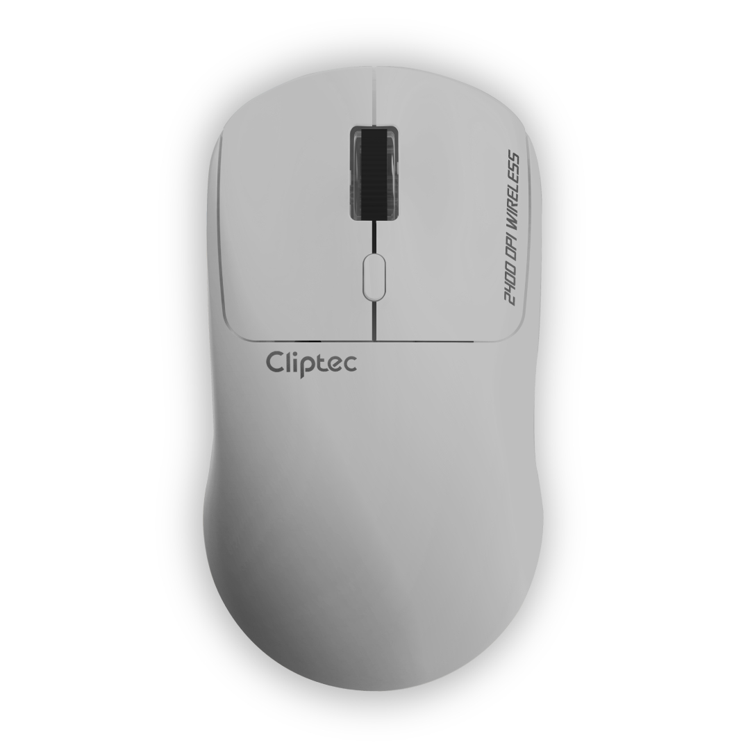 CLIPTEC RZS880 2400DPI 2.4GHZ SILENT WIRELESS MOUSE (SPEEDMOVE) - GREY